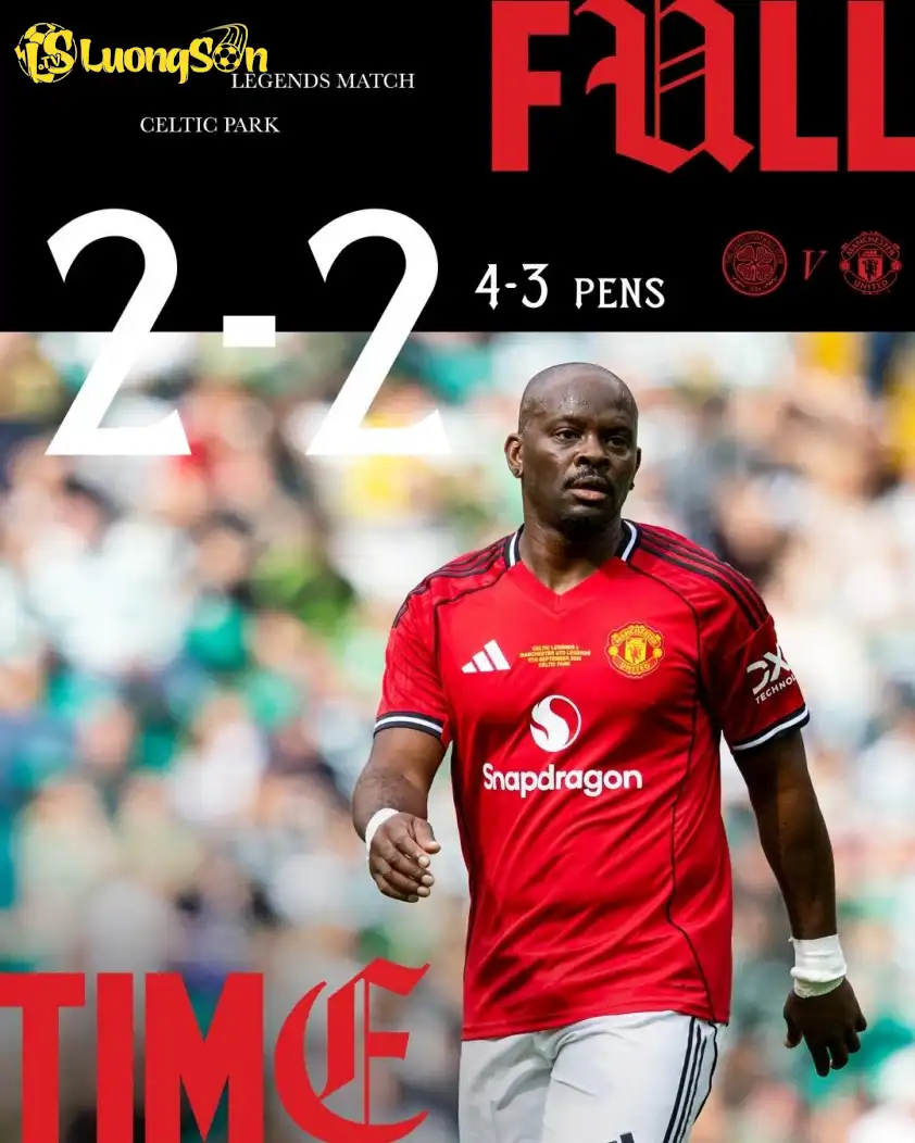 Các huyền thoại Celtic là bên giành chiến thắng sau cùng sau loạt luân lưu cân não (Ảnh: Manchester United). Các huyền thoại Celtic là bên giành chiến thắng sau cùng sau loạt luân lưu cân não