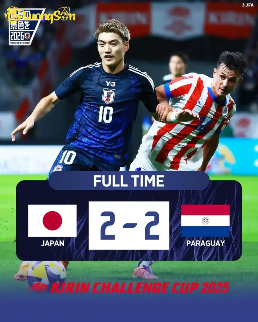 Nhật Bản có trận hòa 2-2 trước đại diện của Nam Mỹ. Ảnh: JFA Nhật Bản có trận hòa 2-2 trước đại diện của Nam Mỹ.