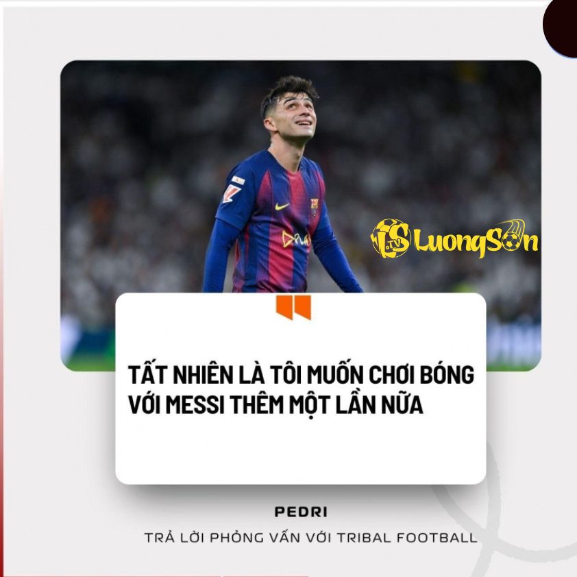 Pedri trả lời phỏng vấn với tribal football
